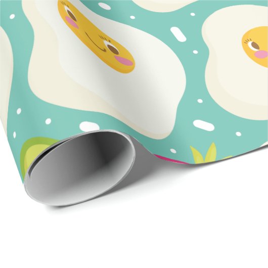 Egg Pattern Wrapping Paper Geschenkpapier (Rolleneckpunkt)