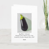 Egg Plant / Aubergine Karte (Rückseite)