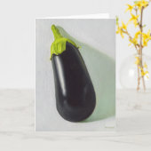 Egg Plant / Aubergine Karte (Gelbe Blume)