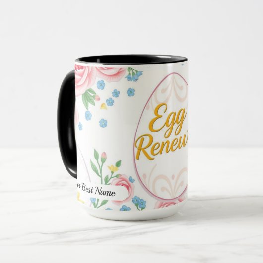 Egg Renewal Pattern Mug Tasse (Vorderseite Links)