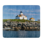 Egg Rock Lighthouse Bar Harbour Maine Cutting Boar Schneidebrett (Vorderseite)