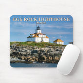 Egg Rock Lighthouse, Bar Harbour Maine Mousepad (Mit Mouse)
