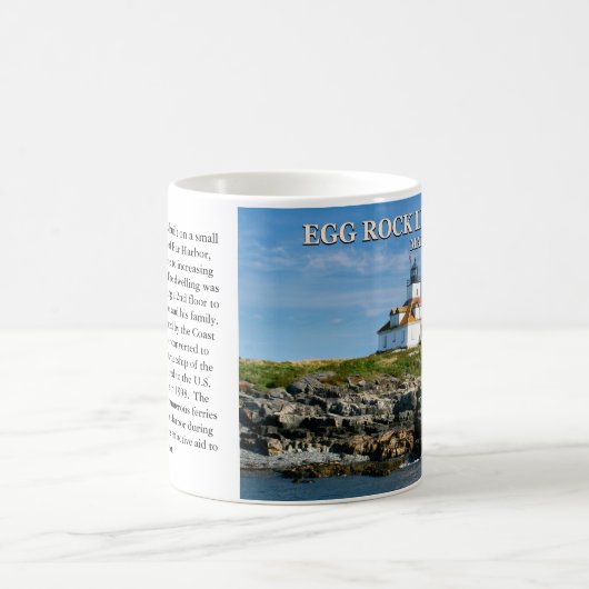 Egg Rock Lighthouse, Bar Harbour Maine Tasse (Mittel)