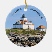 Egg Rock Lighthouse Keramik Ornament (Vorne)
