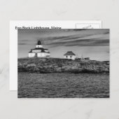 Egg Rock Lighthouse Maine-Postcard Postkarte (Vorne/Hinten)
