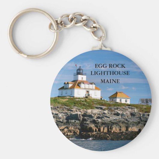 Egg Rock Lighthouse, Maine Schlüsselanhänger (Vorne)