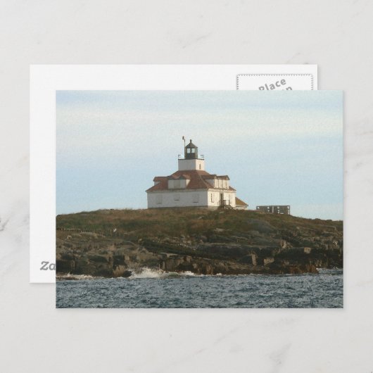Egg Rock Lighthouse Postkarte (Vorne/Hinten)