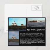 Egg Rock Lighthouse Postkarte (Vorne/Hinten)