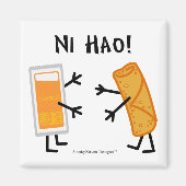 Egg Roll & Duck Sauce - Ni Hao! Magnet (Vorne)