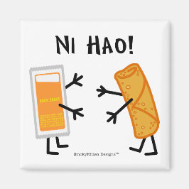 Egg Roll & Duck Sauce - Ni Hao! Magnet