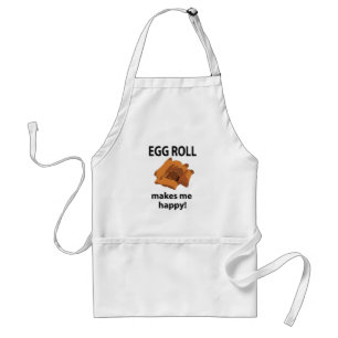 Egg Roll Macht Mich Glücklich Egg Roll Schürze