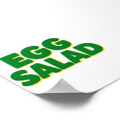 Egg Salad Lover Funny Food Humor Egg Salad Foodie  Poster (Ecke)
