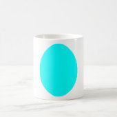 Egg Solid Cyan Das MUSEUM Zazzle Geschenke Kaffeetasse (Mittel)