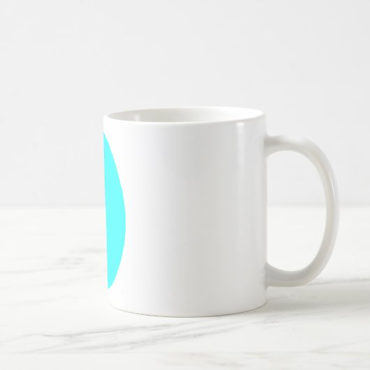 Egg Solid Cyan Das MUSEUM Zazzle Geschenke Kaffeetasse (Rechts)