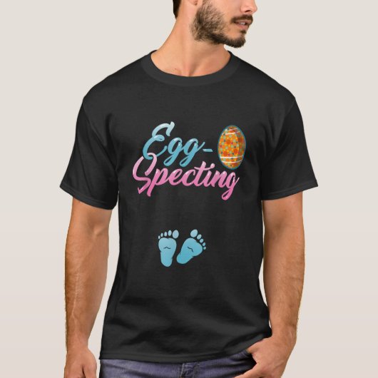 Egg Specting Easter Pregnancy Announcement Reveal  T-Shirt (Vorderseite)