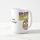 Egg-spert At Unnecessary Drama Funny Retro Easter  Kaffeetasse (VorderseiteRechts)