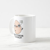 Egg spress Sie selbst Funny Egg Pun Kaffeetasse (Vorderseite Links)