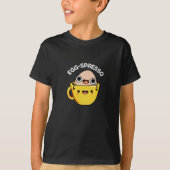 Egg-spresso Funny Egg Coffee Pun Dark BG T-Shirt (Vorderseite)