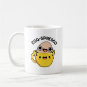 Egg-spresso Funny Egg Coffee Pun Kaffeetasse (Links)