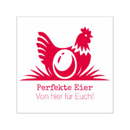 Egg stamp hen  permastempel
