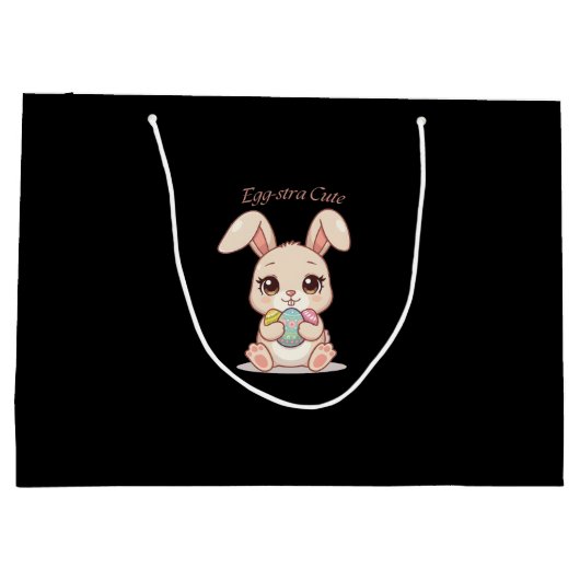 Egg-stra Cute Große Geschenktüte (Rückseite)
