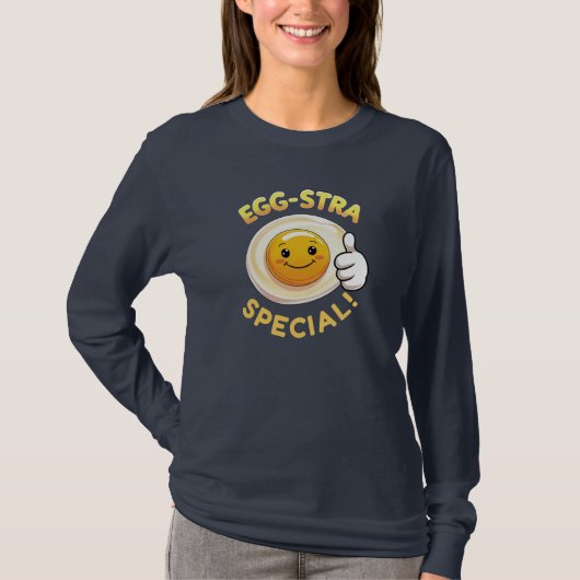 🥚 Egg-stra Special - Funny Niedlich Egg Pun Sweat T-Shirt (Vorderseite)