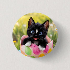Egg-stra Special Kitty: Felini bei einer festliche Button