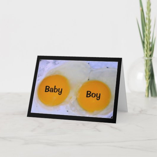 Egg-stra Special News Baby Boy Glückwunsch Karte (Vorderseite)