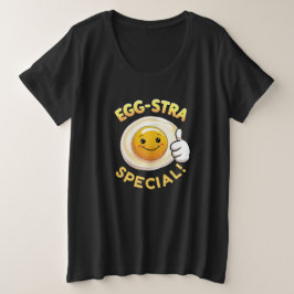 🥚 Egg-stra Special - Niedliches sonniges Ei Pun T Große Größe T-Shirt