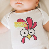 EGG-STRA Süßer Hahn Baby Strampler