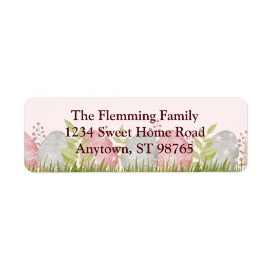 Egg-stra Sweet Customizable Oaster Rücksendeadress (Vorne)