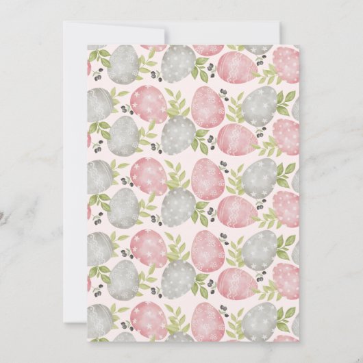 Egg-stra Sweet Customizable Ostereier Hunt Einladung (Rückseite)