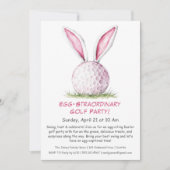 Egg-Stranormale Golf-Party Einladung (Vorderseite)