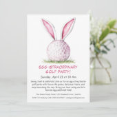 Egg-Stranormale Golf-Party Einladung (Stehend Vorderseite)