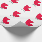 Egg-Stuhl Linie Art - 32 Farben - Geschenkpapier (Ecke)