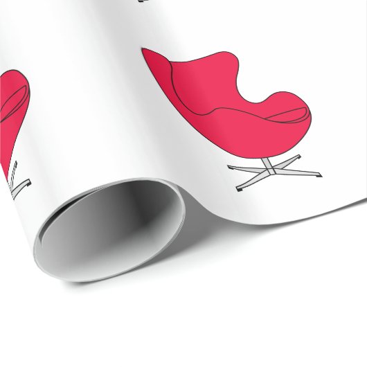 Egg-Stuhl Linie Art - 32 Farben - Geschenkpapier (Rolleneckpunkt)