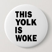 Egg Trending Funny Spaß Dieser Jolk ist Geweckt Button (Vorderseite)