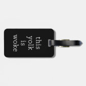 Egg Trending Funny Spaß Dieser Jolk ist Geweckt Gepäckanhänger (Rückseite horizontal)