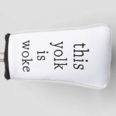 Egg Trending Funny Spaß Dieser Jolk ist Geweckt Golf Headcover (Vorderseite)