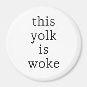 Egg Trending Funny Spaß Dieser Jolk ist Geweckt Magnet (Vorne)