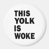 Egg Trending Funny Spaß Dieser Jolk ist Geweckt Magnet (Vorne)