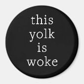 Egg Trending Funny Spaß Dieser Jolk ist Geweckt Magnet (Vorne)