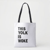 Egg Trending Funny Spaß Dieser Jolk ist Geweckt Tasche (Vorderseite)