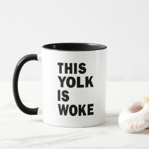 Egg Trending Funny Spaß Dieser Jolk ist Geweckt Tasse
