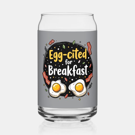 Egg zitiert for Breakfast Funny Feinschmecker Pun Dosenglas (Rückseite)