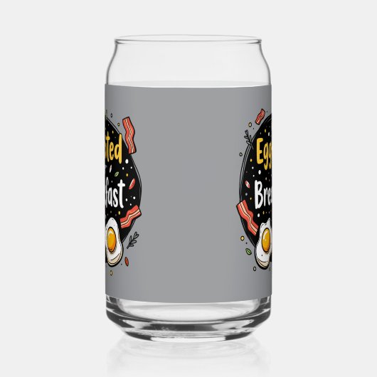 Egg zitiert for Breakfast Funny Feinschmecker Pun Dosenglas (Rechts)