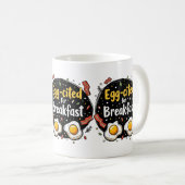 Egg zitiert for Breakfast Funny Feinschmecker Pun  Kaffeetasse (VorderseiteRechts)