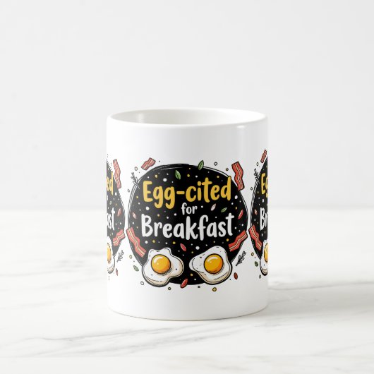 Egg zitiert for Breakfast Funny Feinschmecker Pun Kaffeetasse (Mittel)