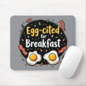 Egg zitiert for Breakfast Funny Feinschmecker Pun Mousepad (Mit Mouse)
