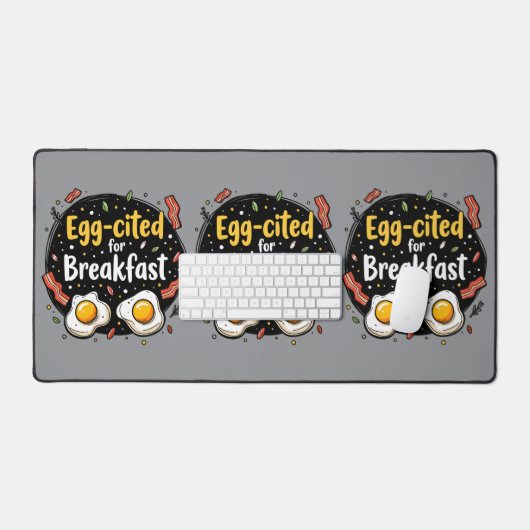 Egg zitiert for Breakfast Funny Feinschmecker Pun Schreibtischunterlage (Tastatur & Maus)